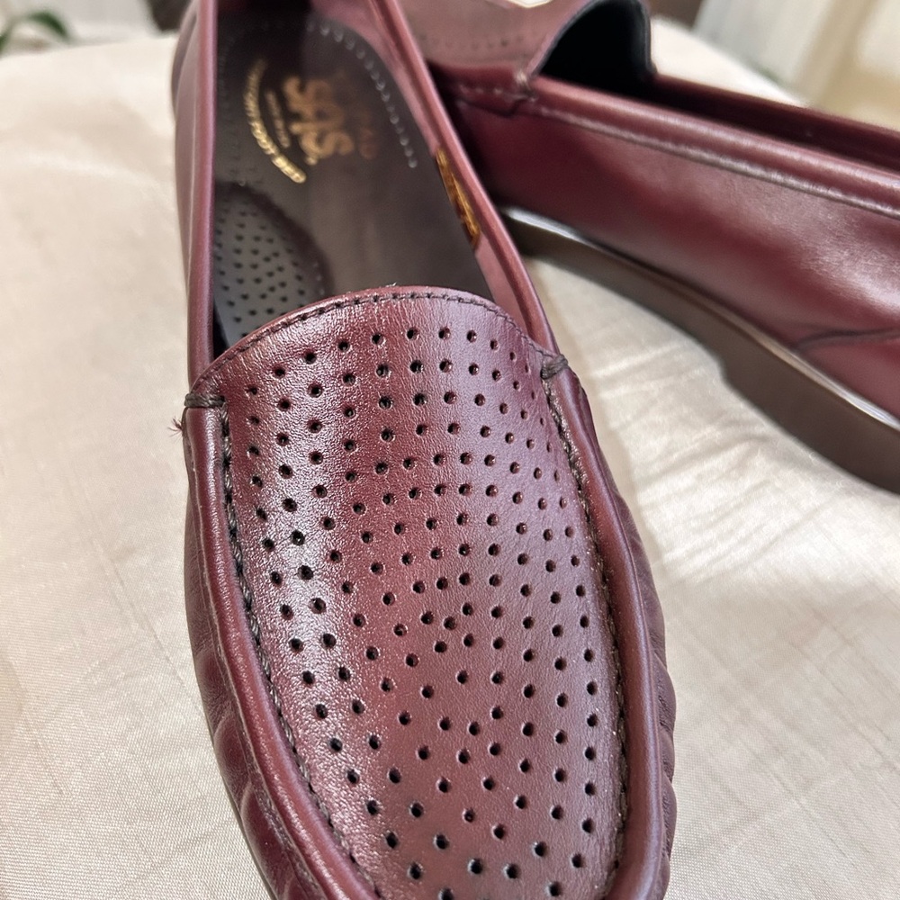 SAS Burgundy Loafers
